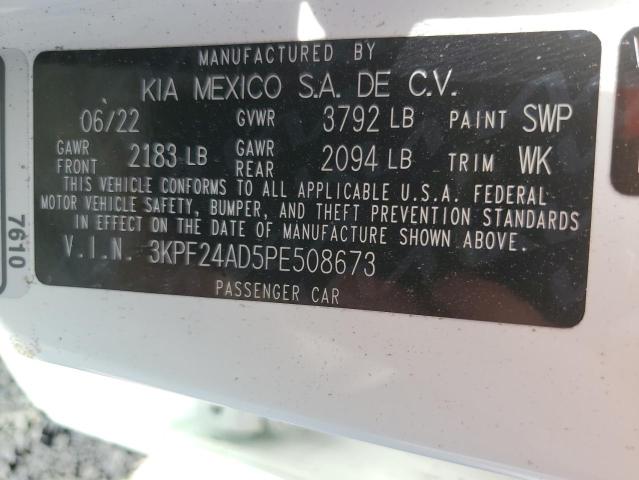 Photo 10 from auction – 2023 KIA FORTE LX with VIN 3KPF24AD5PE508673