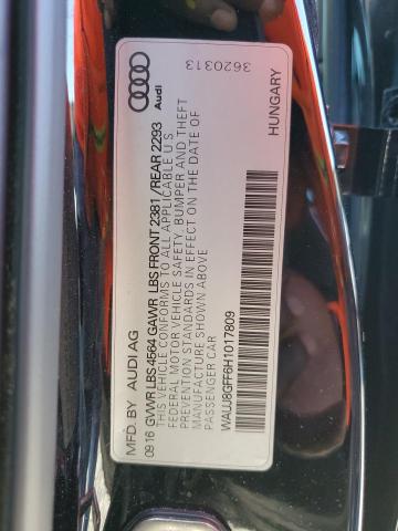 Photo 10 from auction – 2017 AUDI A3 PREMIUM with VIN WAUJ8GFF6H1017809