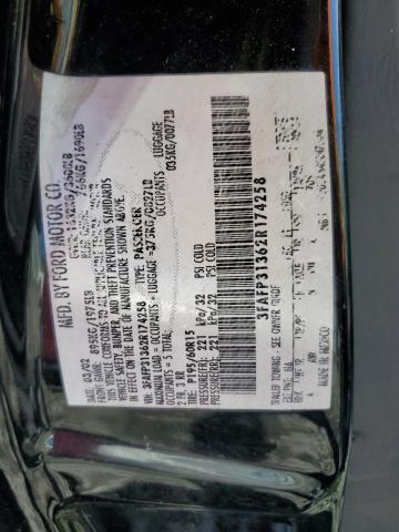 Photo 10 from auction – 2002 FORD FOCUS with VIN 3FAFP31362R174258