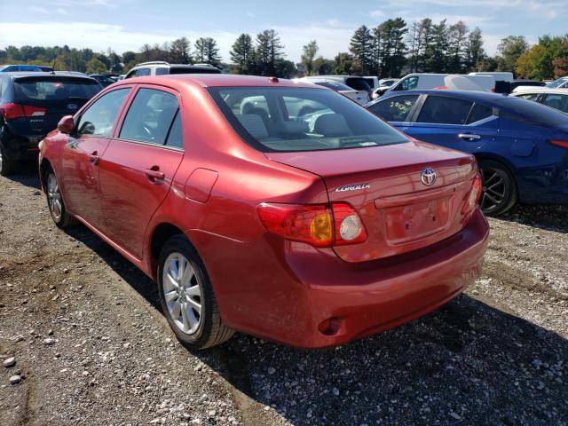 Photo 3 from auction – 2009 TOYOTA COROLLA BA with VIN 2T1BU40E79C060179