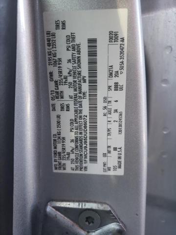 Photo 10 from auction – 2013 FORD ESCAPE TIT with VIN 1FMCU9J95DUD86072