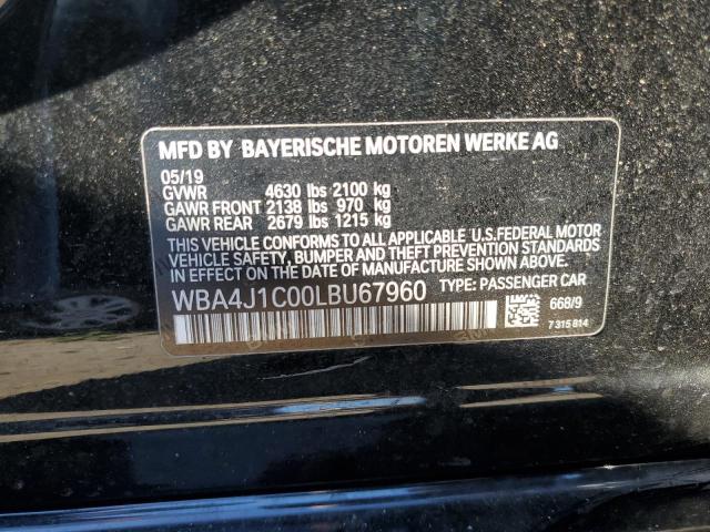 Photo 10 from auction – 2020 BMW 430I GRAN with VIN WBA4J1C00LBU67960