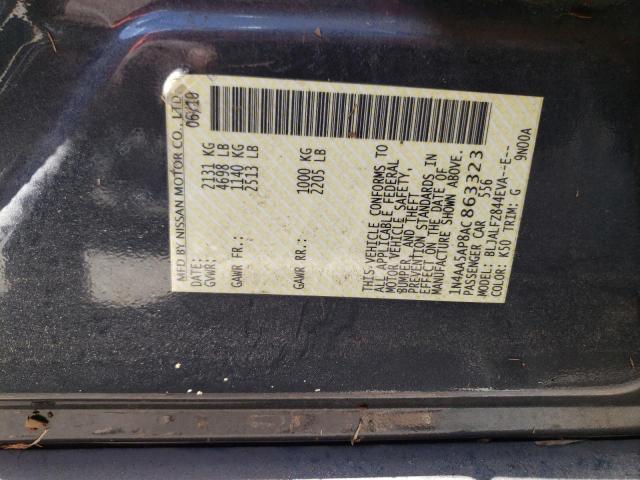 Photo 10 from auction – 2010 NISSAN MAXIMA S with VIN 1N4AA5AP8AC863323