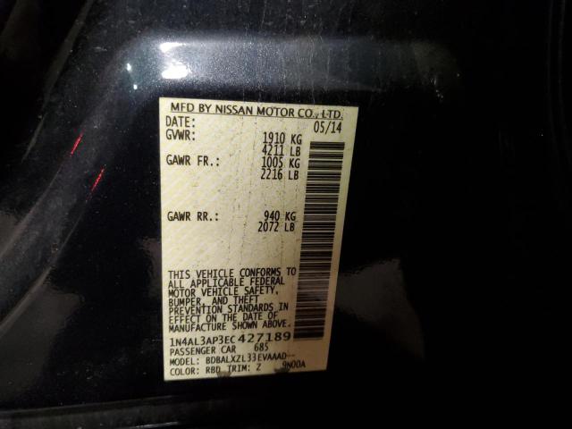 Photo 10 from auction – 2014 NISSAN ALTIMA 2.5 with VIN 1N4AL3AP3EC427189