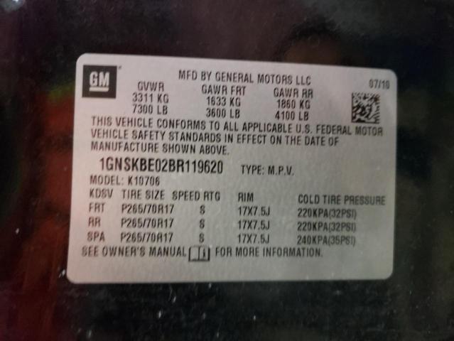 Photo 10 from auction – 2011 CHEVROLET TAHOE K150 with VIN 1GNSKBE02BR119620