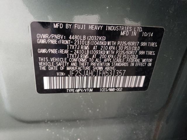 Photo 10 from auction – 2015 SUBARU FORESTER 2 with VIN JF2SJAHC1FH531357