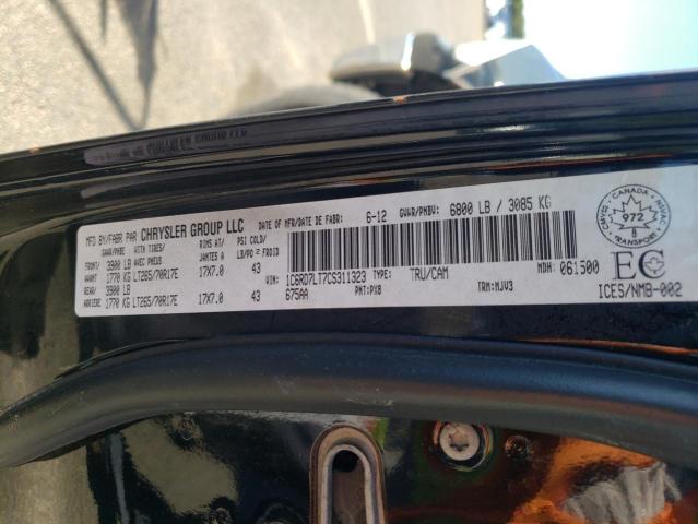 Photo 10 from auction – 2012 DODGE RAM 1500 S with VIN 1C6RD7LT7CS311323