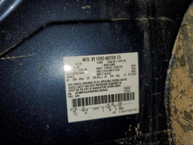 Фото 10 с аукциона – 2019 FORD EDGE SEL с VIN 2FMPK4J96KBC26442