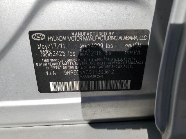 Photo 10 from auction – 2011 HYUNDAI SONATA SE with VIN 5NPEC4AC6BH303612