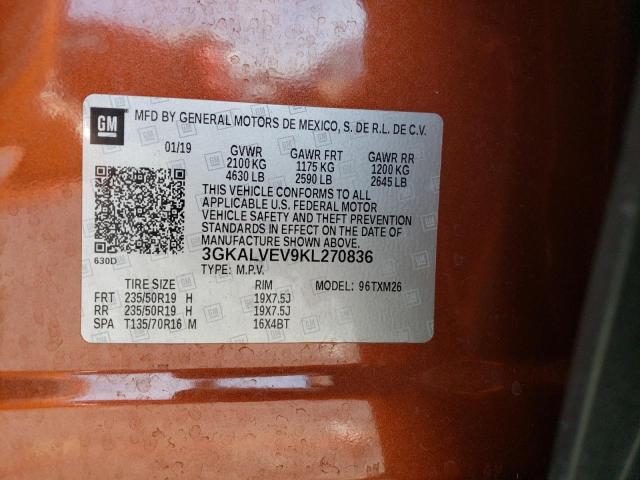 Photo 10 from auction – 2019 GMC TERRAIN SL with VIN 3GKALVEV9KL270836