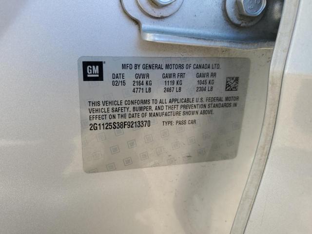 Photo 10 from auction – 2015 CHEVROLET IMPALA LT with VIN 2G1125S38F9213370