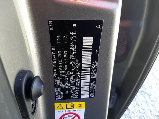 Photo 10 from auction – 2019 LEXUS RX 350 BAS with VIN 2T2ZZMCA2KC141665