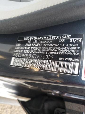 Photo 10 from auction – 2014 MERCEDES-BENZ E 250 BLUE with VIN WDDHF0EBXEA960333