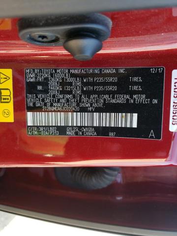 Photo 10 from auction – 2018 LEXUS RX 450H BA with VIN 2T2BGMCA6JC020420