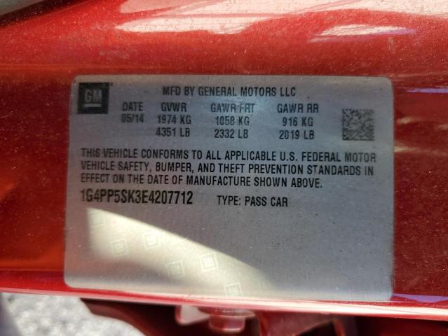 Photo 10 from auction – 2014 BUICK VERANO with VIN 1G4PP5SK3E4207712
