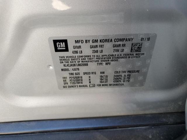 Photo 10 from auction – 2018 BUICK ENCORE PRE with VIN KL4CJASB7JB620908