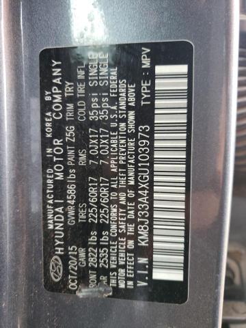 Photo 10 from auction – 2016 HYUNDAI TUCSON LIM with VIN KM8J33A4XGU103973