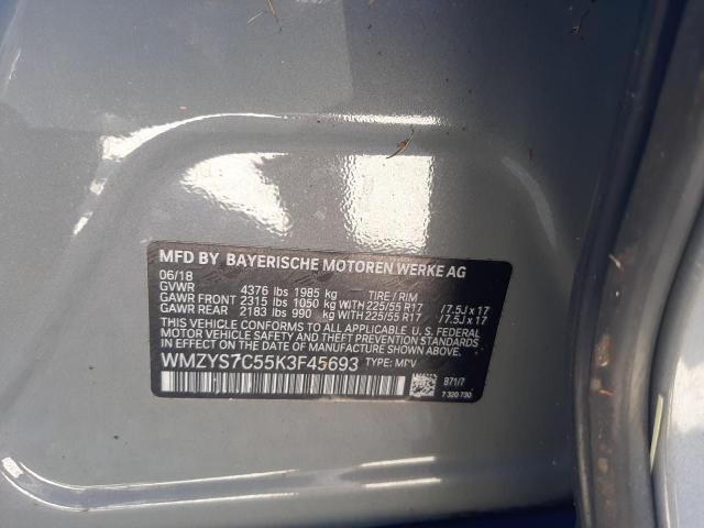 Photo 10 from auction – 2019 MINI COOPER COU with VIN WMZYS7C55K3F45693