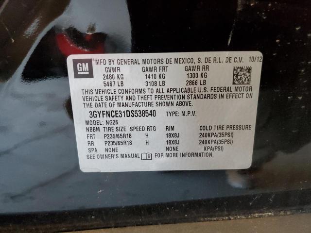 Photo 10 from auction – 2013 CADILLAC SRX LUXURY with VIN 3GYFNCE31DS538540