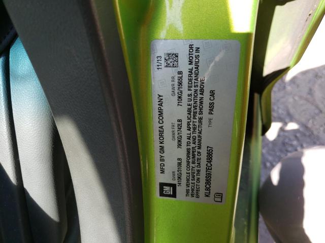 Photo 10 from auction – 2014 CHEVROLET SPARK LS with VIN KL8CB6S97EC488657