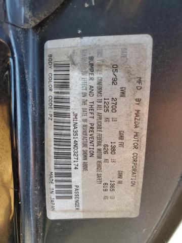 Photo 10 from auction – 1992 MAZDA MX-5 MIATA with VIN JM1NA3514N0327174