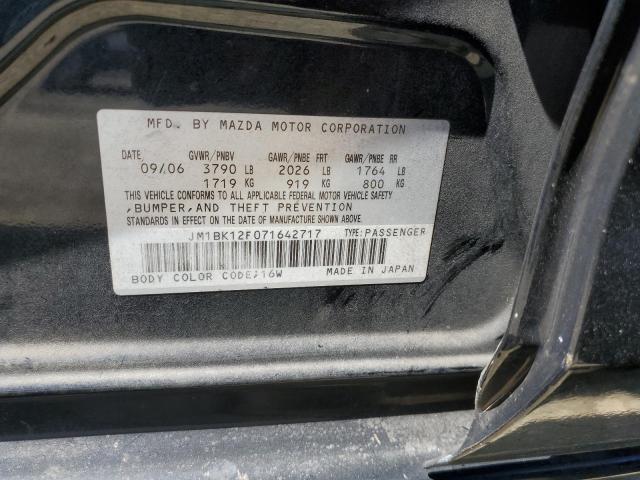 Photo 10 from auction – 2007 MAZDA 3 I with VIN JM1BK12F071642717
