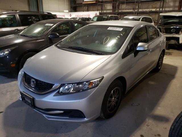 Photo 2 from auction – 2013 HONDA CIVIC LX with VIN 2HGFB2F57DH598920