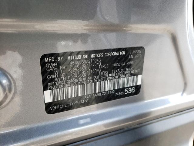 Photo 10 from auction – 2020 MITSUBISHI ECLIPSE CR with VIN JA4AS5AA6LZ001330