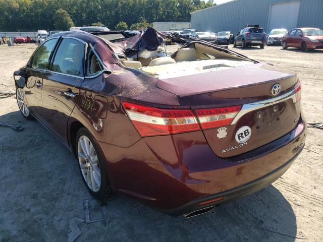 Photo 3 from auction – 2013 TOYOTA AVALON BAS with VIN 4T1BK1EB3DU066491