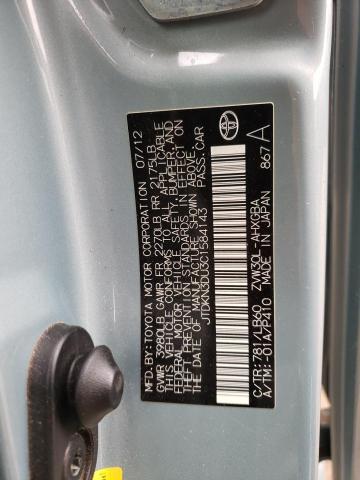Photo 10 from auction – 2012 TOYOTA PRIUS with VIN JTDKN3DU3C1584143