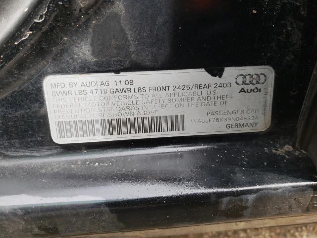 Photo 10 from auction – 2009 AUDI A4 PREMIUM with VIN WAUJF78K39N046324
