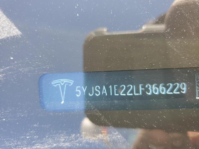 Photo 10 from auction – 2020 TESLA MODEL S with VIN 5YJSA1E22LF366229