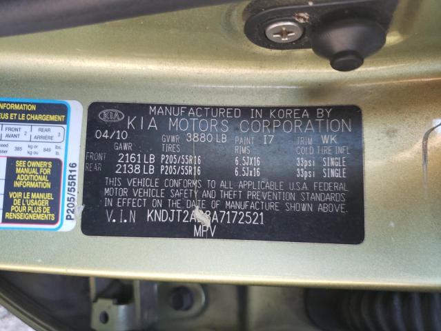 Photo 10 from auction – 2010 KIA SOUL + with VIN KNDJT2A28A7172521