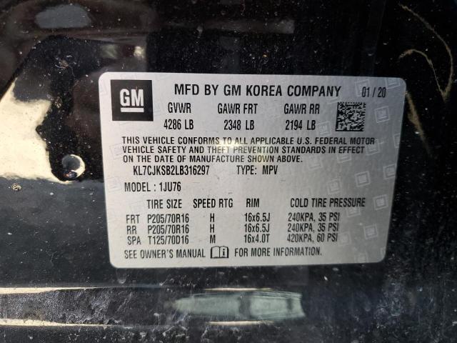 Photo 10 from auction – 2020 CHEVROLET TRAX LS with VIN KL7CJKSB2LB316297