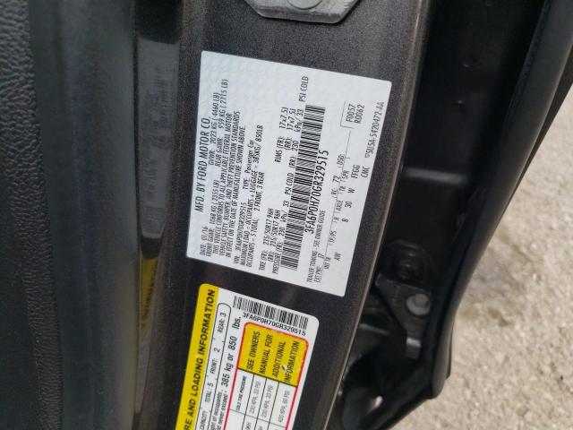 Photo 10 from auction – 2016 FORD FUSION SE with VIN 3FA6P0H70GR329515