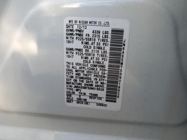 Photo 10 from auction – 2013 NISSAN ROGUE S with VIN JN8AS5MT5DW019828