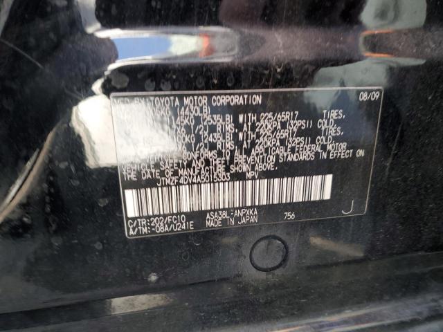 Photo 10 from auction – 2010 TOYOTA RAV4 with VIN JTMZF4DV4A5015303