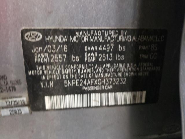 Photo 10 from auction – 2016 HYUNDAI SONATA SE with VIN 5NPE24AFXGH373232