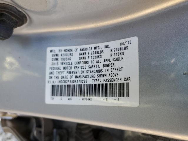 Photo 10 from auction – 2013 HONDA ACCORD LX with VIN 1HGCR2F35DA170288