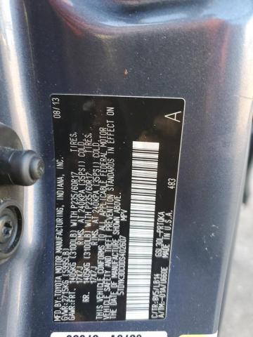 Photo 10 from auction – 2013 TOYOTA SIENNA XLE with VIN 5TDYK3DC0DS402607