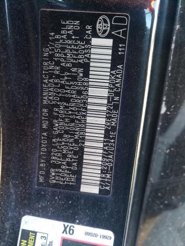 Photo 10 from auction – 2015 TOYOTA COROLLA L with VIN 2T1BURHEXFC306588