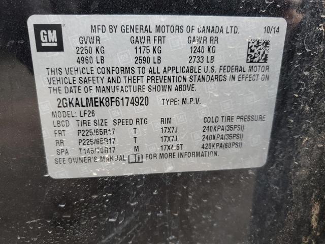 صورة رقم 10 من المزاد - 2015 GMC TERRAIN SL مع VIN 2GKALMEK8F6174920