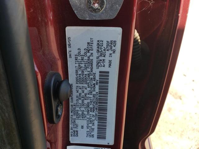 Photo 10 from auction – 2005 TOYOTA 4RUNNER SR with VIN JTEBT14R158026724
