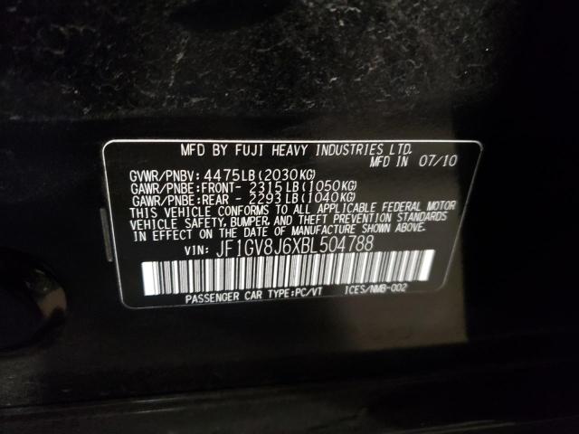 Photo 10 from auction – 2011 SUBARU IMPREZA WR with VIN JF1GV8J6XBL504788