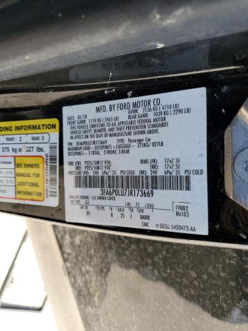 Photo 10 from auction – 2018 FORD FUSION SE with VIN 3FA6P0LU7JR173669
