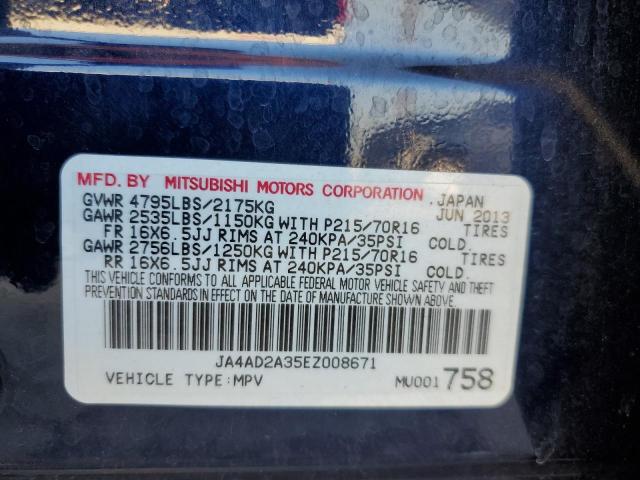 Photo 10 from auction – 2014 MITSUBISHI OUTLANDER with VIN JA4AD2A35EZ008671