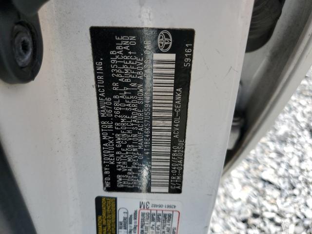 Photo 10 from auction – 2007 TOYOTA CAMRY CE with VIN 4T1BE46K57U559441