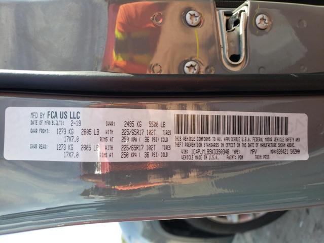 Photo 10 from auction – 2019 JEEP CHEROKEE L with VIN 1C4PJMLB9KD390348