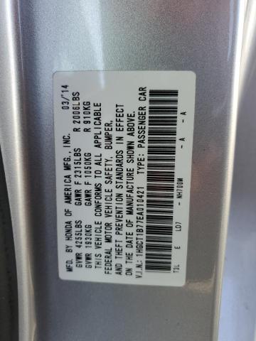 Photo 10 from auction – 2014 HONDA ACCORD EX with VIN 1HGCT1B77EA010421