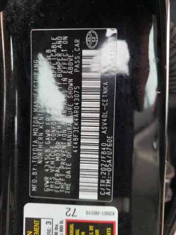 Photo 10 from auction – 2010 TOYOTA CAMRY BASE with VIN 4T4BF3EK4AR043075